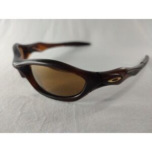 RARE Oakley UNKNOWN Sunglasses Matte Rootbeer Bronze GOLD ICON USA Great Cond